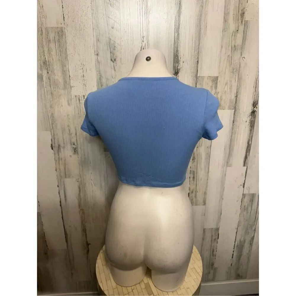 Blue crop top - Picture 4 of 6